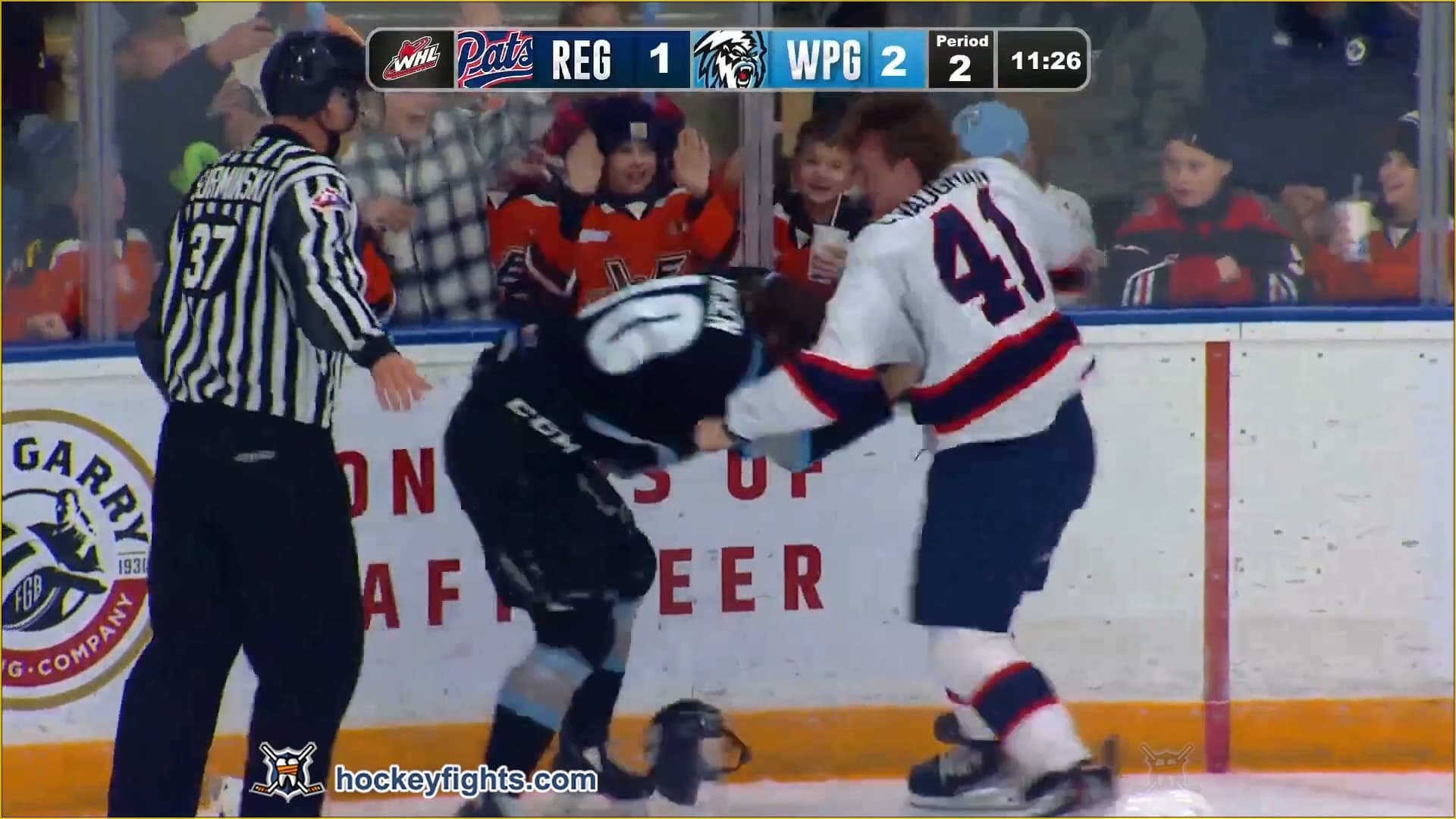 C. Vaughan (REG) vs. E. Friesen (WIN)