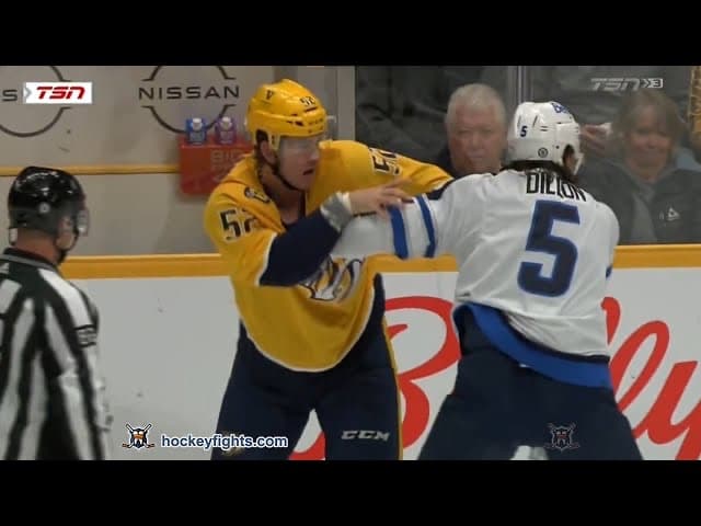 B. Dillon (WPG) vs. C. Foote (NSH)