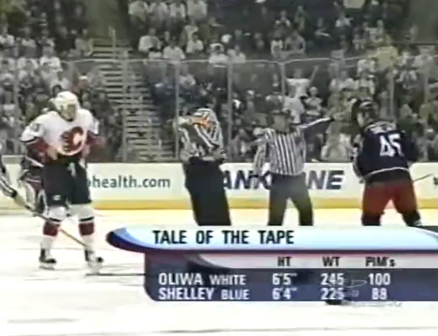 K. Oliwa (CGY) vs. J. Shelley (CBJ)