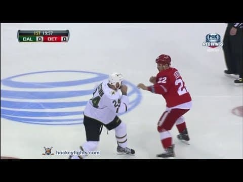 E. Nystrom (DAL) vs. J. Tootoo (DET)