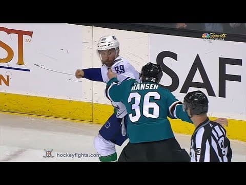 S. Gagner (VAN) vs. J. Hansen (SJS)