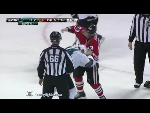 M. Vlasic (SJS) vs. K. Versteeg (CHI)