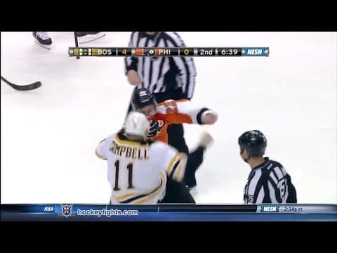 G. Campbell (BOS) vs. L. Schenn (PHI)