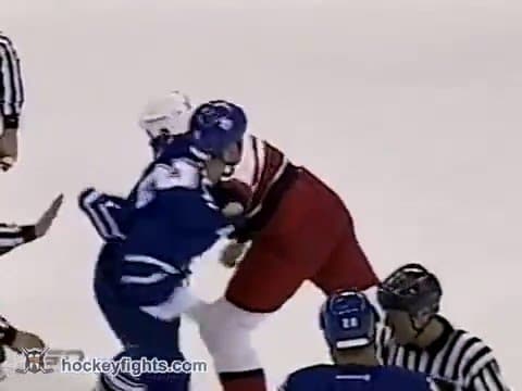 W. Belak (TOR) vs. J. Boulerice (CAR)