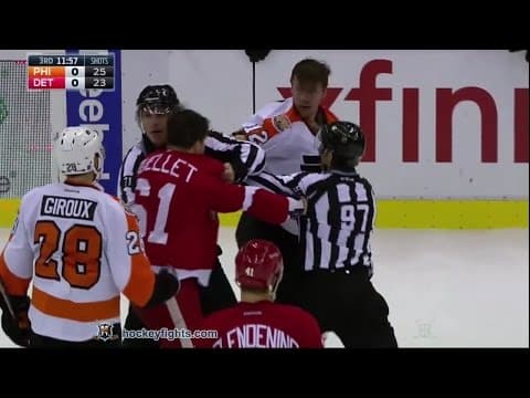 M. Raffl (PHI) vs. X. Ouellet (DET)