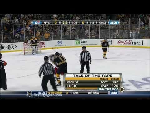 B. Prust (NYR) vs. M. Lucic (BOS)