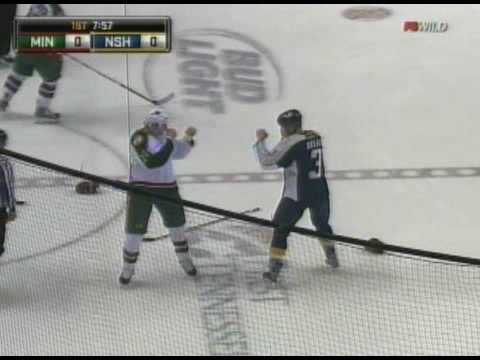 D. Boogaard (MIN) vs. W. Belak (NSH)