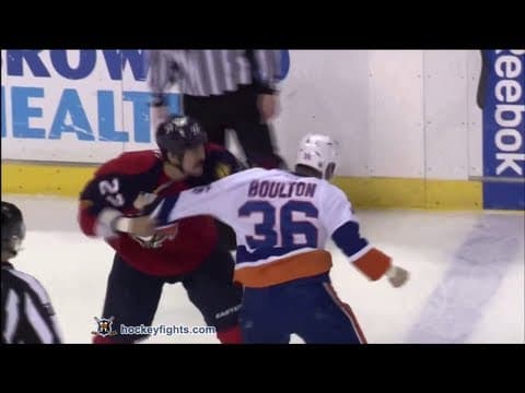 E. Boulton (NYI) vs. G. Parros (FLA)