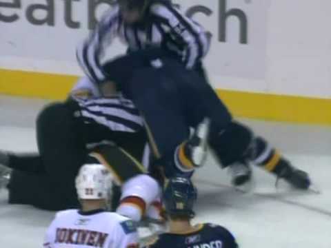 D. Phaneuf (CAL) vs. P. Gaustad (BUF)