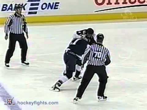 G. Laraque (EDM) vs. J. Shelley (CBJ)