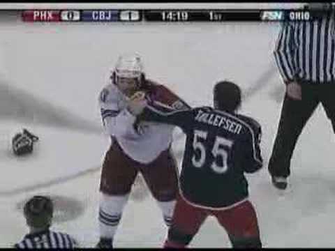 D. Carcillo (ARI) vs. O. Tollefsen (CBJ)