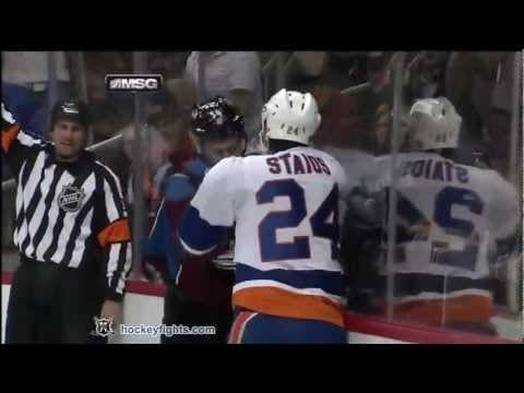 S. Staios (NYI) vs. D. Jones (COL)