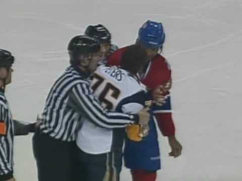 A. Peters (BUF) vs. G. Laraque (MON)