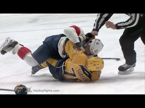 V. Trocheck (FLA) vs. P. Subban (NSH)