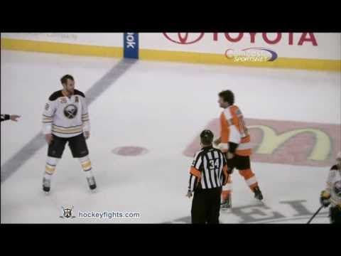 P. Gaustad (BUF) vs. S. Hartnell (PHI)