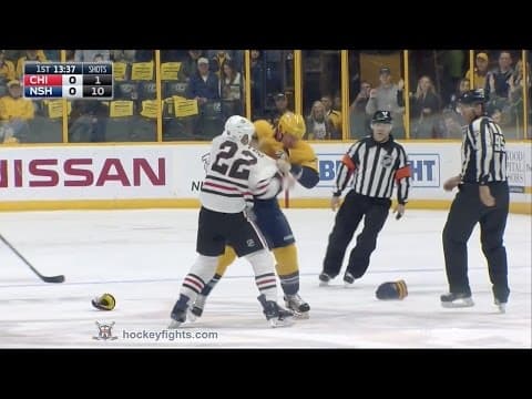 J. Tootoo (CHI) vs. C. McLeod (NSH)