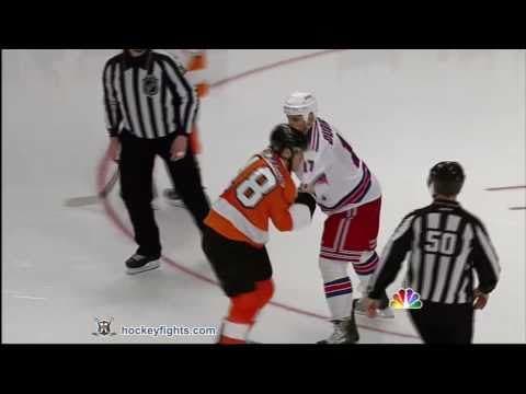 M. Richards (PHI) vs. B. Dubinsky (NYR)