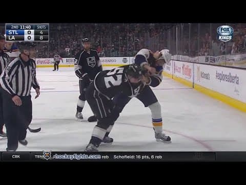 R. Bortuzzo (STL) vs. L. Schenn (LAK)