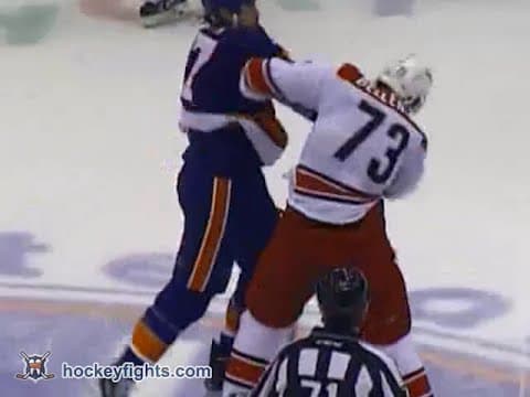 B. Bellemore (CAR) vs. M. Martin (NYI)