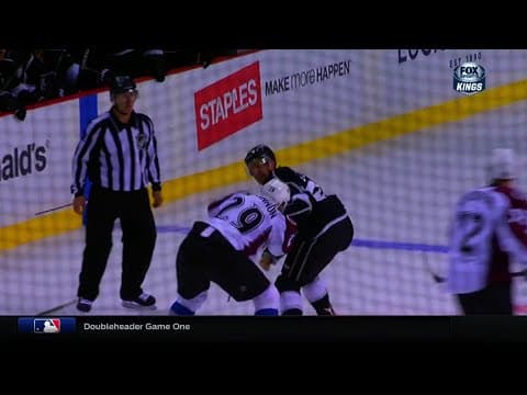 N. MacKinnon (COL) vs. T. Lewis (LAK)