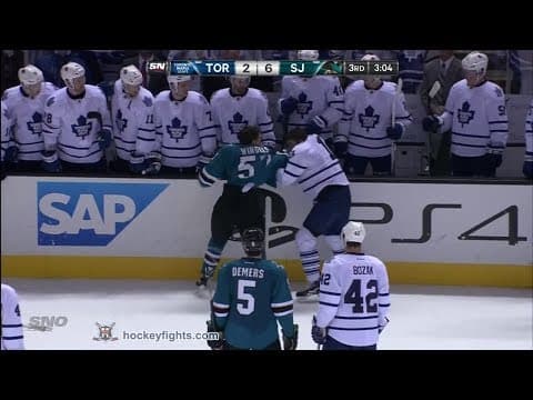 J. Lupul (TOR) vs. T. Wingels (SJS)