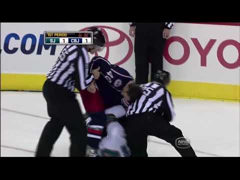 K. Huskins (SJS) vs. J. Boll (CBJ)