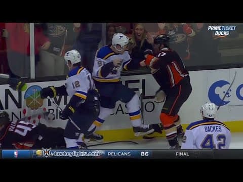 V. Tarasenko (STL) vs. R. Kesler (ANA)