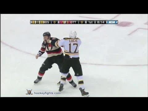 M. Lucic (BOS) vs. M. Carkner (OTT)