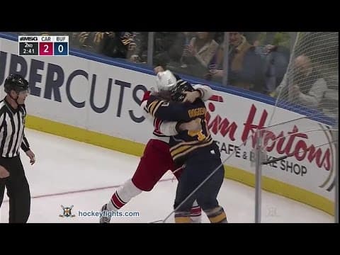 J. Staal (CAR) vs. Z. Bogosian (BUF)