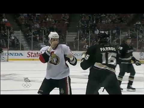 M. Carkner (OTT) vs. G. Parros (ANA)