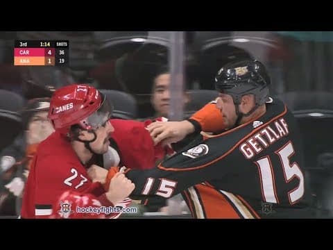 J. Faulk (CAR) vs. R. Getzlaf (ANA)