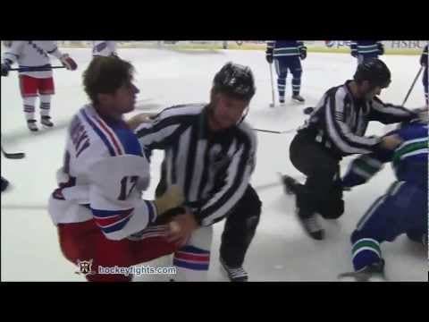 B. Dubinsky (NYR) vs. K. Bieksa (VAN)