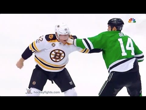 D. Backes (BOS) vs. J. Benn (DAL)