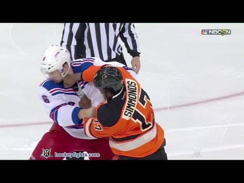 W. Simmonds (PHI) vs. D. McIlrath (NYR)