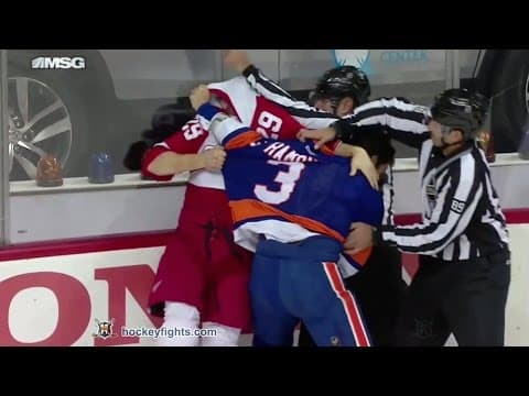 S. Ott (DET) vs. T. Hamonic (NYI)