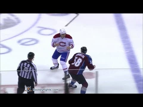 G. Parros (MON) vs. P. Bordeleau (COL)