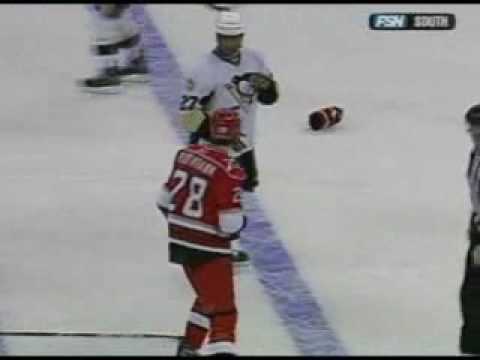 G. Laraque (PIT) vs. W. Brookbank (CAR)