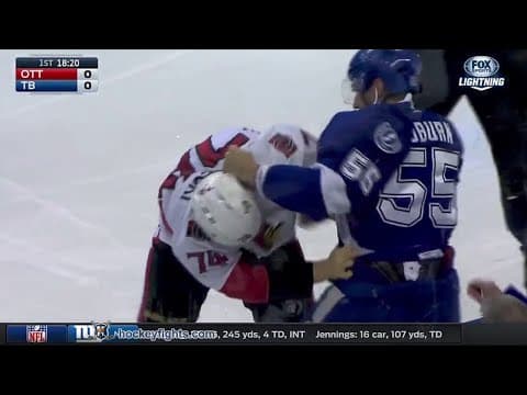 M. Borowiecki (OTT) vs. B. Coburn (TBL)