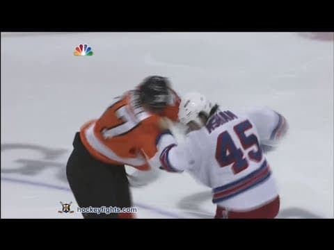 A. Asham (NYR) vs. J. Rosehill (PHI)