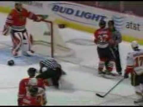 E. Nystrom (CAL) vs. A. Burish (CHI)