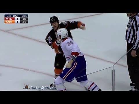 M. McCarron (MON) vs. K. Bieksa (ANA)