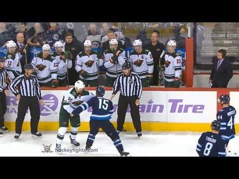 D. Winnik (MIN) vs. M. Hendricks (WPG)