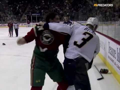 W. Belak (NSH) vs. D. Boogaard (MIN)