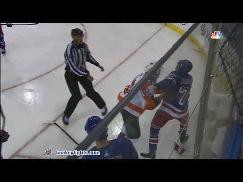 W. Simmonds (PHI) vs. T. DeAngelo (NYR)