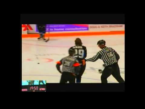 K. Helgesen (CGY) vs. T. LeSann (SCB)