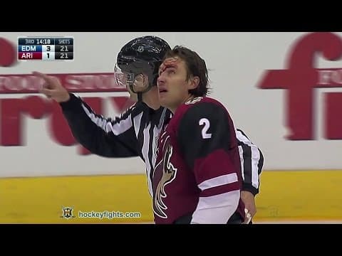 E. Gryba (EDM) vs. L. Schenn (ARI)