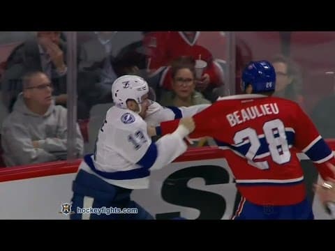 C. Paquette (TBL) vs. N. Beaulieu (MON)