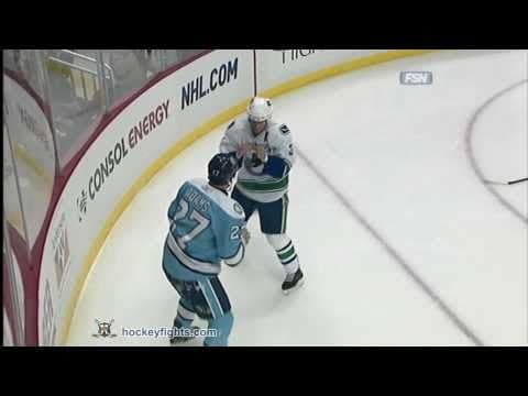 K. Bieksa (VAN) vs. C. Adams (PIT)