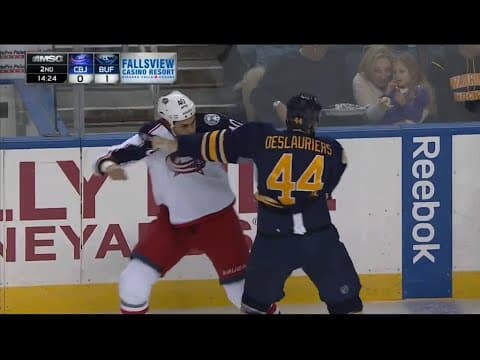 J. Boll (CBJ) vs. N. Deslauriers (BUF)