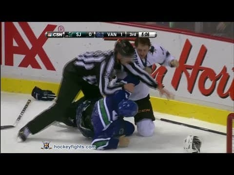 A. Desjardins (SJS) vs. K. Bieksa (VAN)